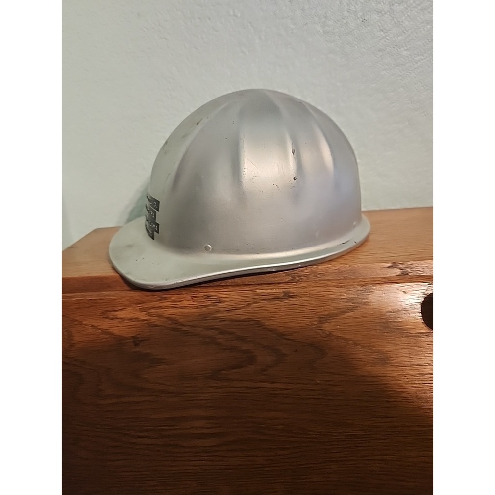 Vtg McDonald T Aluminum Hard Hat with Head Gear Cap Standard Texaco Oil - Picture 4 of 10